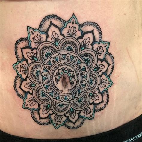 Around belly button tattoos - Eagleviewtattoo.com