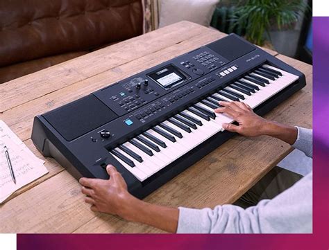 YAMAHA PSR-E473 цифровой синтезатор черное / Панель на английском языке ...