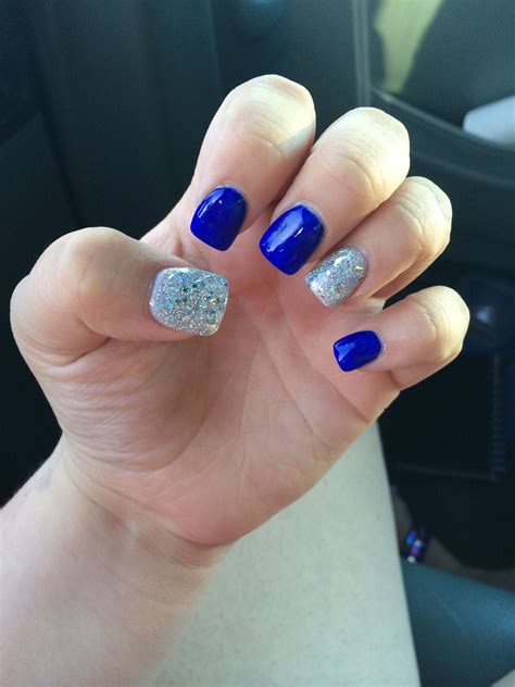 The Best Royal Blue Glitter Nails - Home, Family, Style and Art Ideas