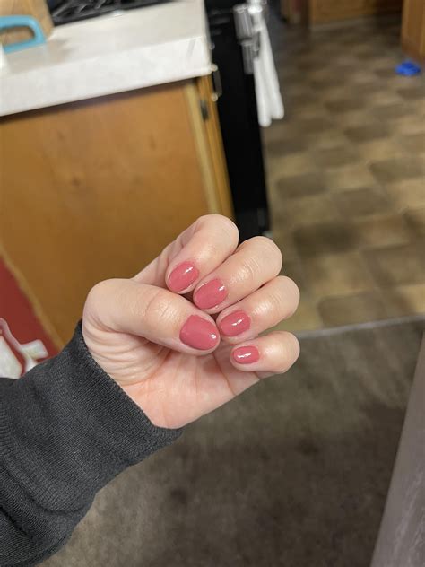 Short mauve nails! : r/DipPowderNails