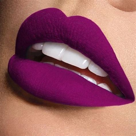 Purple Lipstick Lips