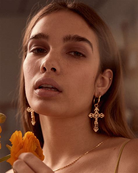 Esther Cross Hoop Earrings | Rock N Rose – Rock n Rose