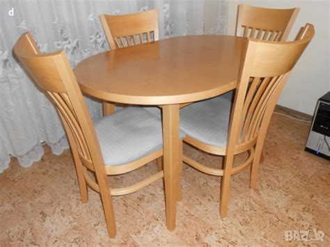 Комплект маса със столове,масив бук в Маси в гр. Бургас - ID44679818 ...