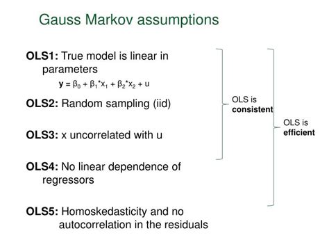 PPT - Gauss Markov assumptions PowerPoint Presentation, free download - ID:3453342