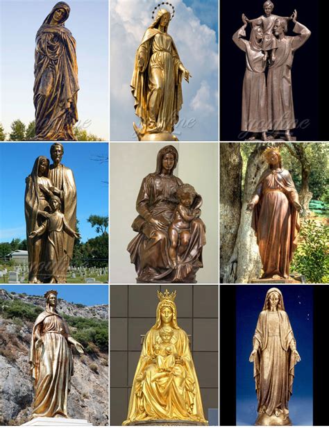 religious jesus mary statues