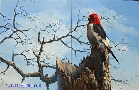 Red-Headed Woodpecker (Diptych) Two | Yarnell School