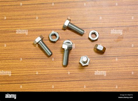 hex head screw stock photo alamy