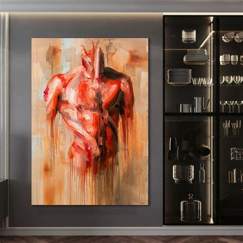 Nude Male Painting, Male Body Painting, Sexy Male Painting, | Inspire