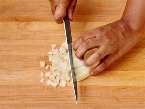 chopping food