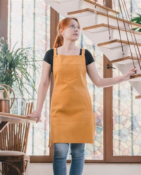 Apron With Large Welted Pocket multicolors - Etsy UK | Apron pockets ...