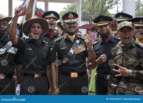 IMA Indian Military Academy Cadets after Passing Out Parade, Expressing ...