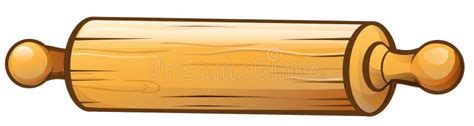 Rolling Pin Cartoon Isolated Stock Vector - Illustration of pastry ...