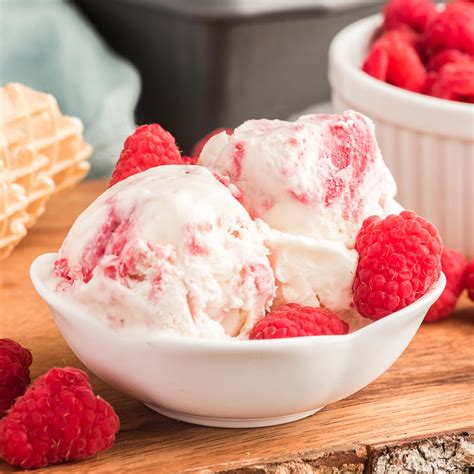 churn raspberry ice cream recipe  italian   kitchen
