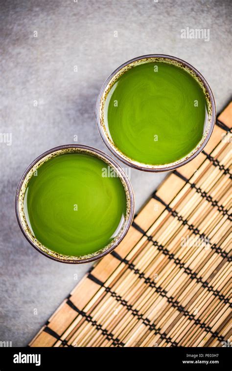tea ceremony table top view stock photo alamy