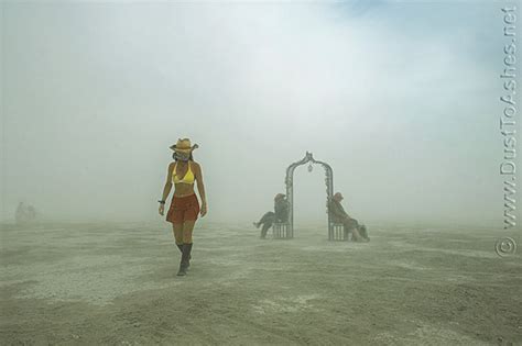 Burning Man Girl Rising out of the Dust | Dust to Ashes