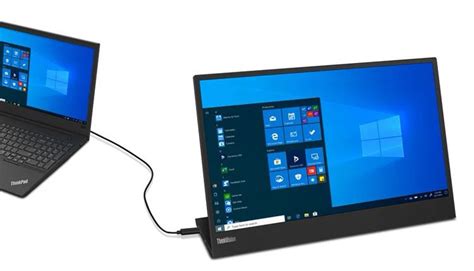 Портативный монитор Lenovo ThinkVision M15 оценен в €230 - MegaObzor