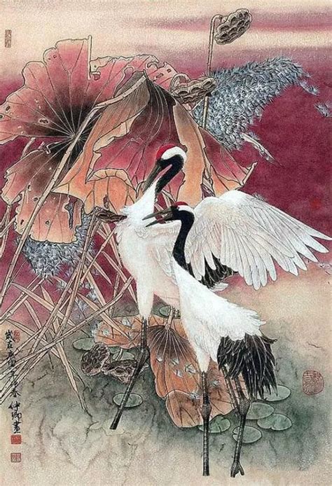 Журавли в китайской живописи | Arte asiático, Arte, Japon