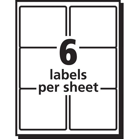 Avery Labels 6 Per Page Template | williamson-ga.us