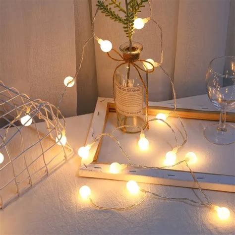 Varal De Pisca Pisca - Varal LED Pisca-Pisca de 8 Metros com 8 Funções e 100 Bolinhas Branco ...