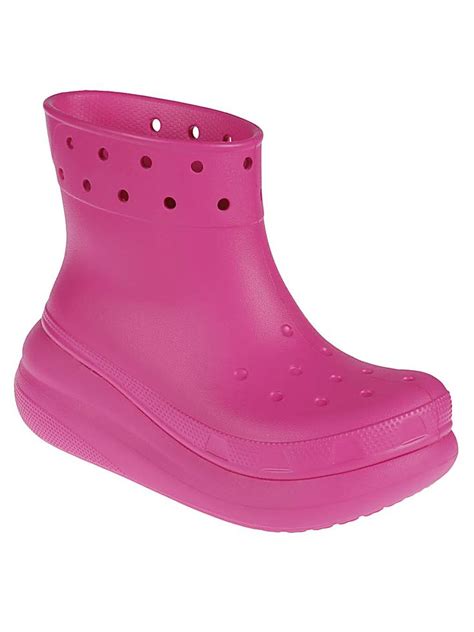 CROCS- Classic Crush Rain Boots- Woman- 4 - Pink