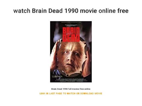 watch Brain Dead 1990 movie online free
