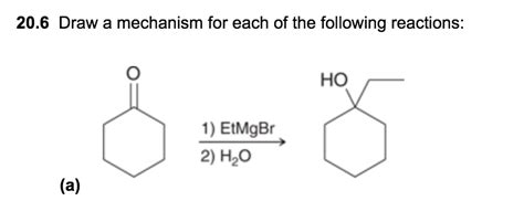 Solved 20.6 Draw a mechanism for each of the following | Chegg.com