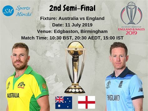 Australia vs England: 2019 world cup semi-final schedule, time, venue ...
