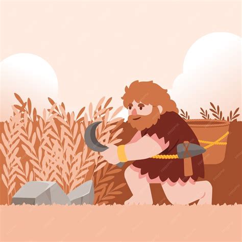 Free Vector | Hand drawn neolithic illustration