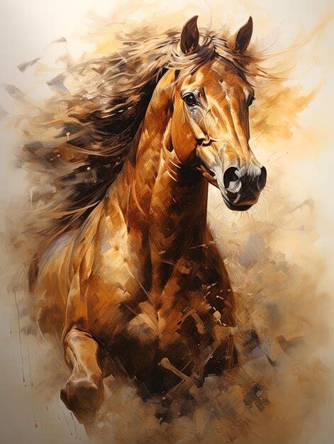 Premium AI Image | a horse with a mane of hair