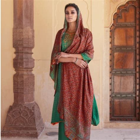 yellow georgette designer suit  heavy embroidery cfw