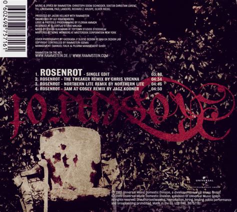 Rammstein World - Gallery - Single Rosenrot