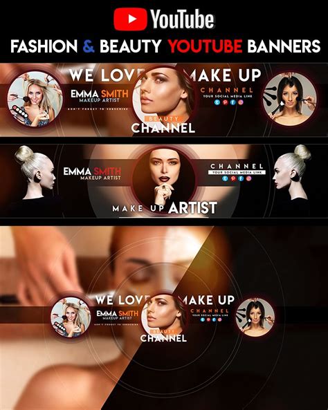 Beauty Fashion Make-up YouTube Banner by youtubebanners Youtube Banner ...