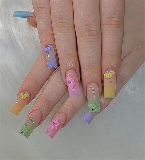 Uñas primavera | Spring nails, Sculptured nails, Acrylic nails