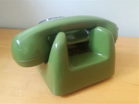 1980s Rotary Dial Telephone EI Niš ATA 80 / Vintage Green Plastic ...