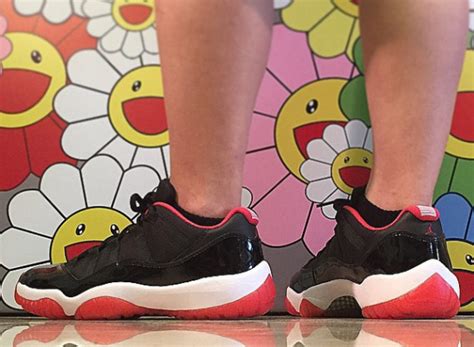 Air Jordan 11 Low "Bred" On-Feet - Air Jordans, Release Dates & More ...