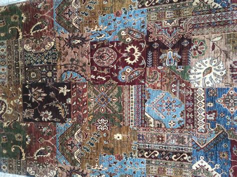 Blue Rug Persian Design Living Room Size Merinos Afghan - Etsy