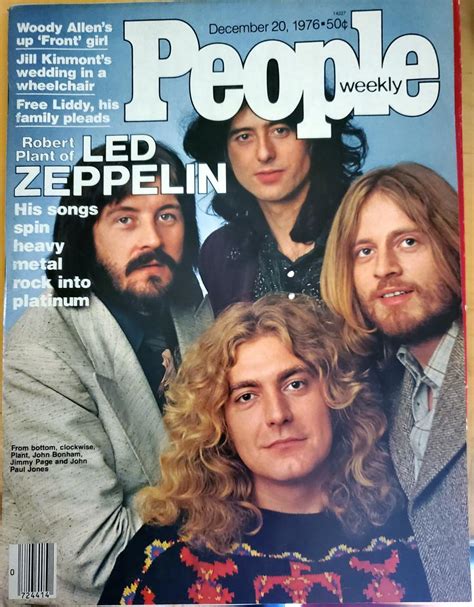 Led Zeppelin -- People Magazine, December 20th, 1976 -- nice band cover ...