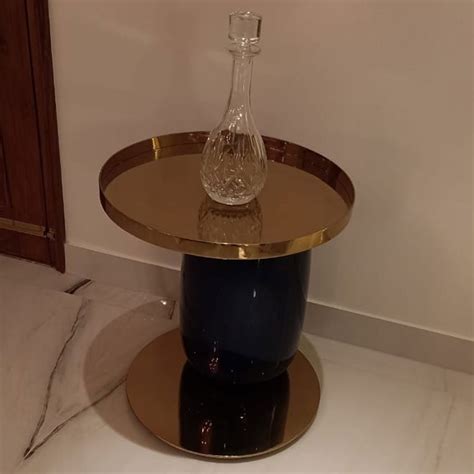 Blue Round Marble Side Table, For Home at Rs 18000 in New Delhi | ID ...