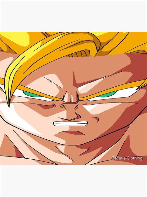 "Goku angry face" Poster by harshsayzz | Redbubble