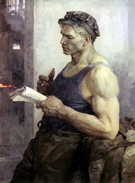 Владимир Серов. Портрет рабочего. 1960 г. Портрет, Серов | Создание ...