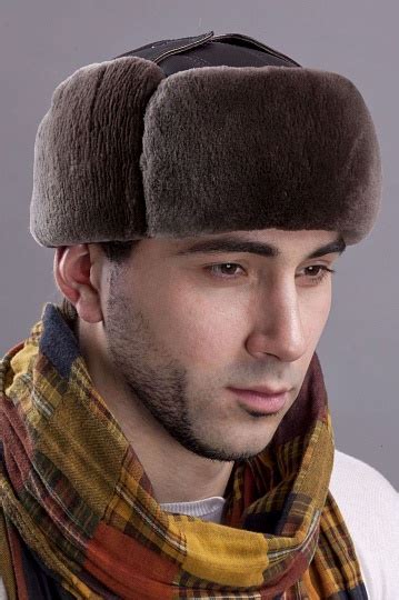 Меховые шапки мужские из меха норки, соболя, енота, бобра
