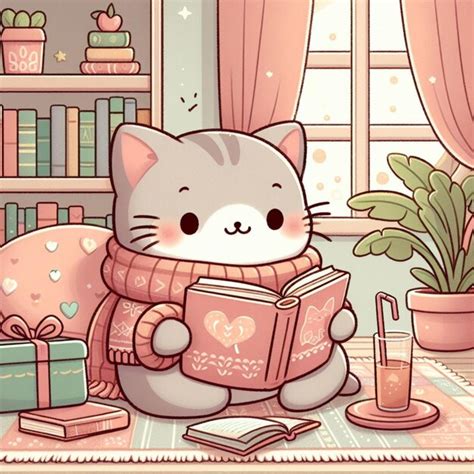 premium photo cute cozy illustration room pink kawaii
