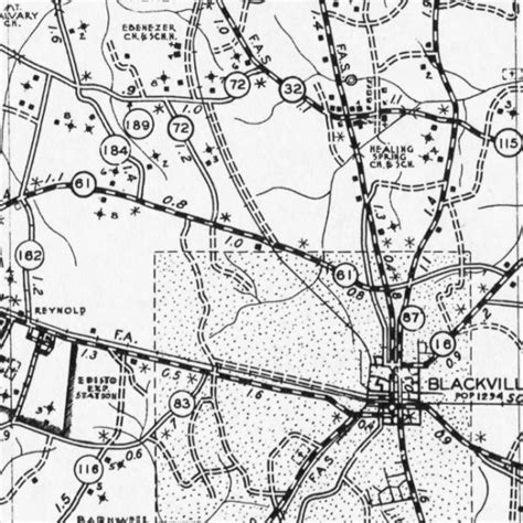 BARNWELL COUNTY SCDOT MAP - Barnwell County