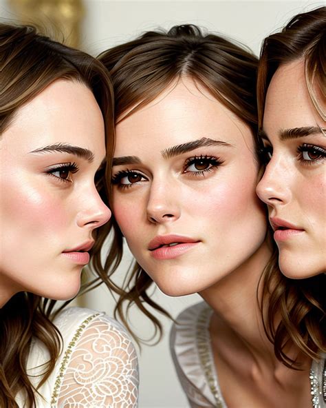 Keira Knightley and Emma Watson Looking Deeply Into Each Oth... by Mike ...