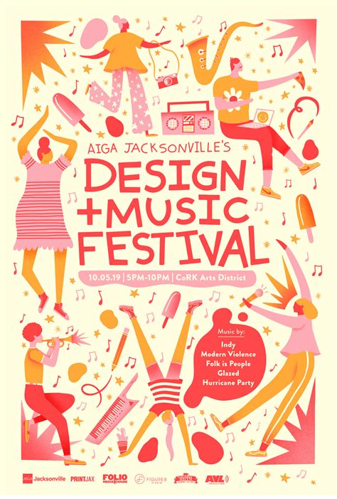 designmusic fest branding em  creative youth festival poster