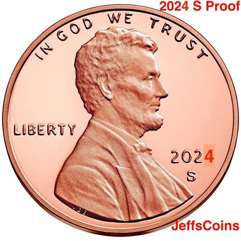 2024 S Lincoln Shield Cent Proof 1¢ New Penny US Mint Proof Set | eBay