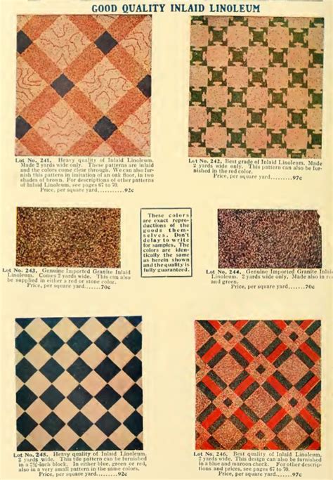 Linoleum Vintage Patterns