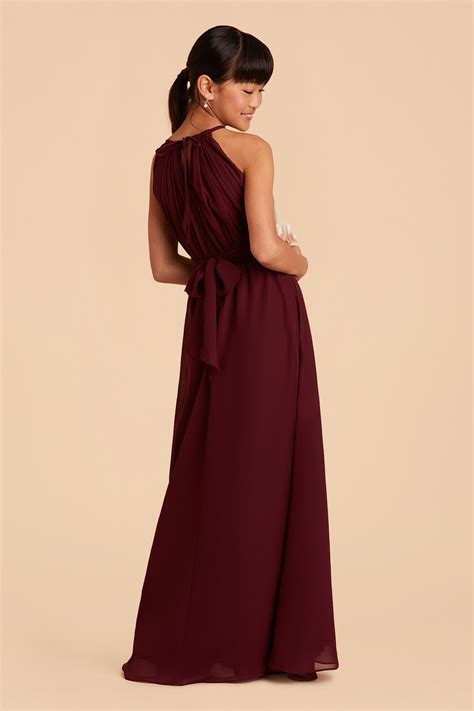 Sienna Cabernet Junior Bridesmaid Dress | Birdy Grey