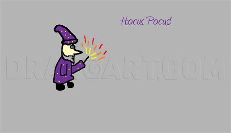 draw  simple wizard drawing step  step  drawgirl