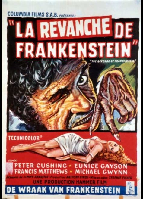 poster REVENGE OF FRANKENSTEIN (THE) Terence Fisher - CINESUD movie posters